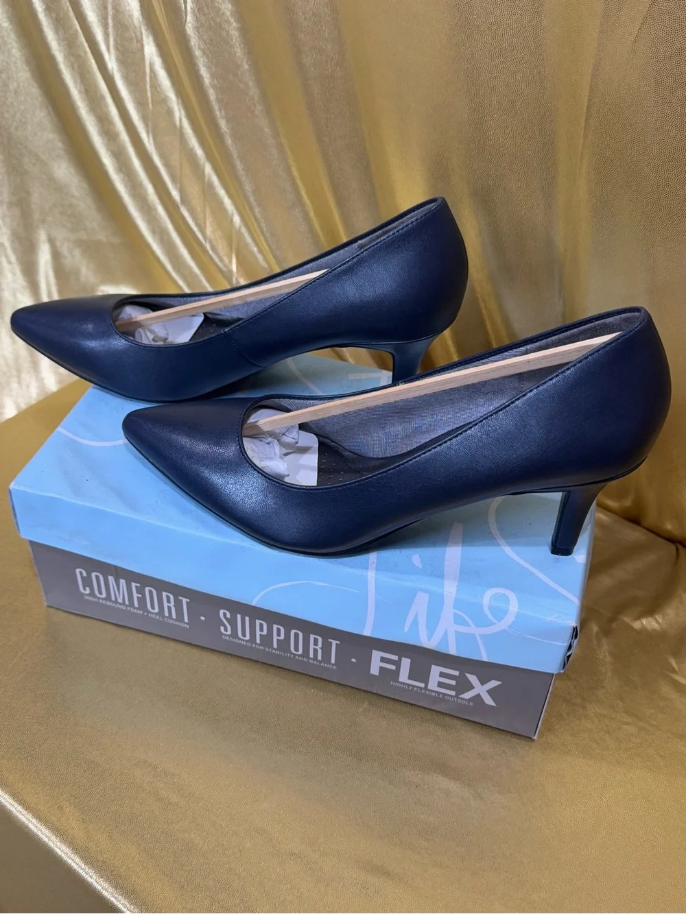NIB LifeStride Sevyn Pumps | Navy Blue Classic Heels | Size 10M | New